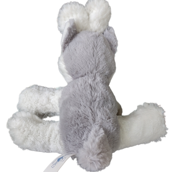 Hug Fun Wolf Husky Dog Puppy Plush 10" With Bunny Ears Stuffed Animal - Picture 3 of 8